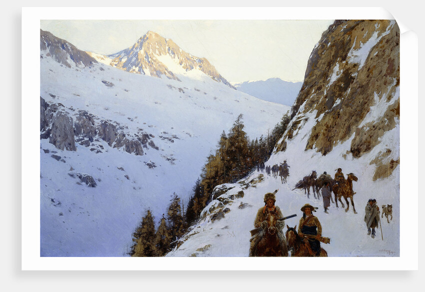 The Trail Over the Pass by Henry Francois Farny