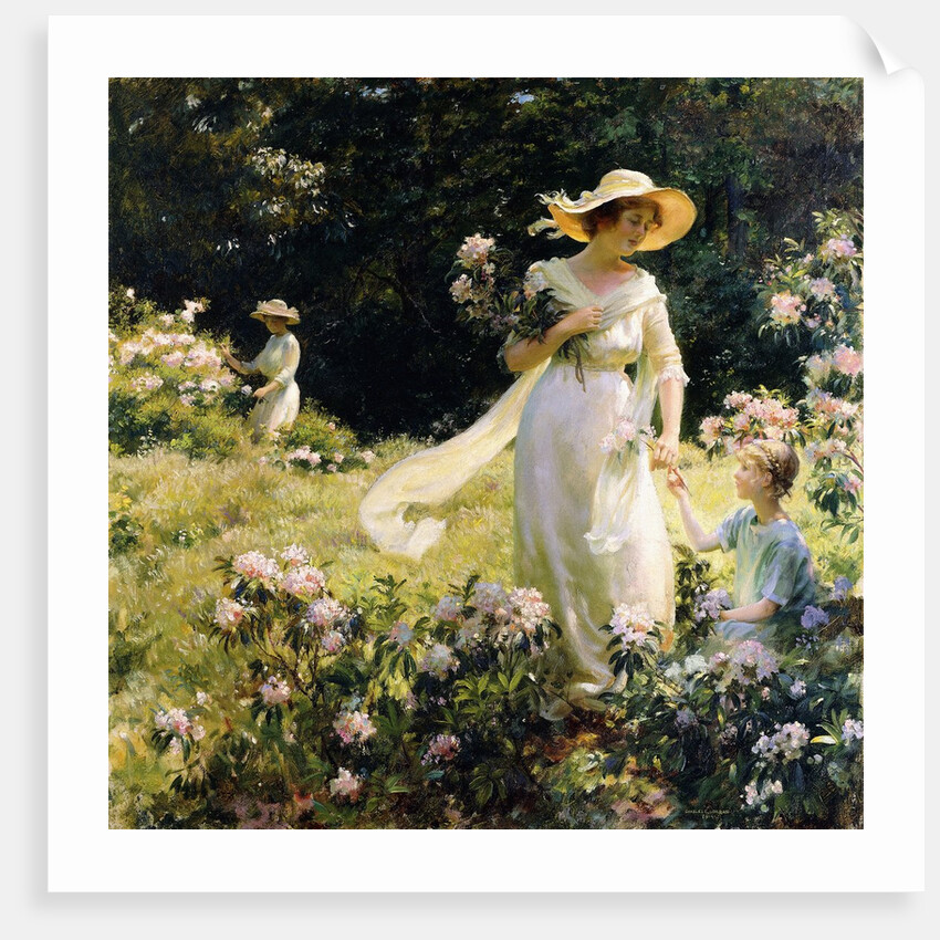 Among the Laurel Blossoms by Charles Courtney Curran
