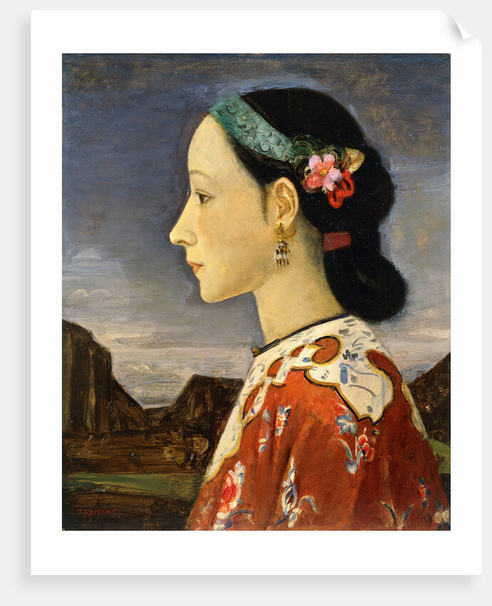 Profile of a Woman by Fujishima Takeji