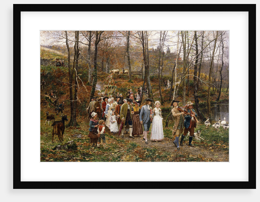 A Wedding Procession by Marie Francois Firmin-Girard