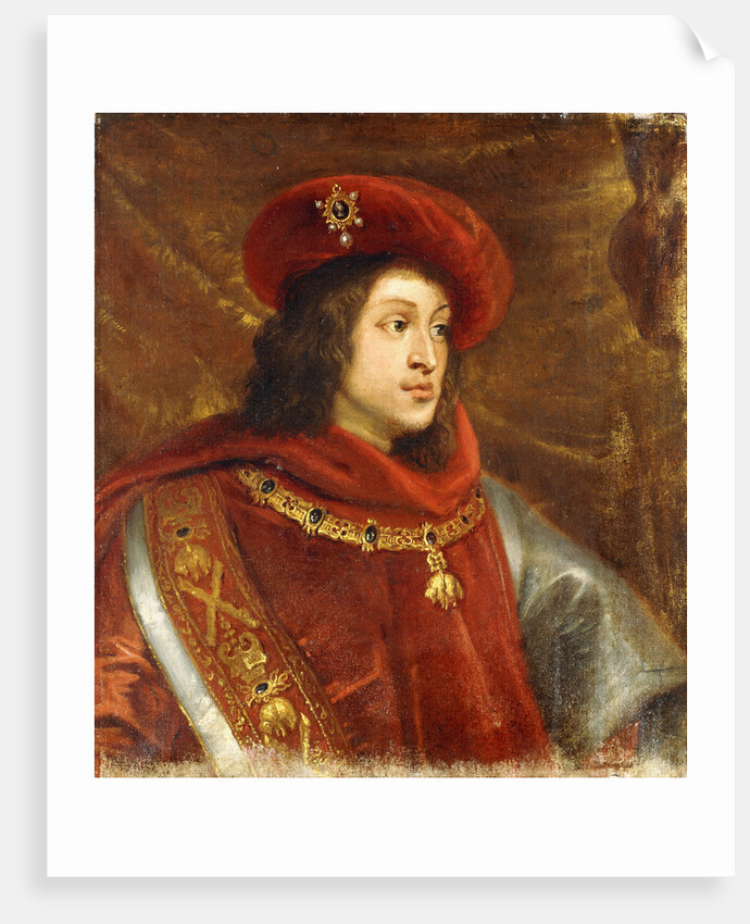Portrait of Philip I of Spain, Bust-Length, wearing the Order of the Golden Fleece by Cornelis de Vos