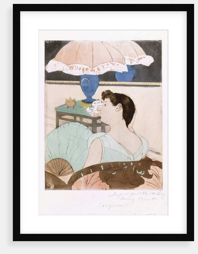 The Lamp by Mary Cassatt