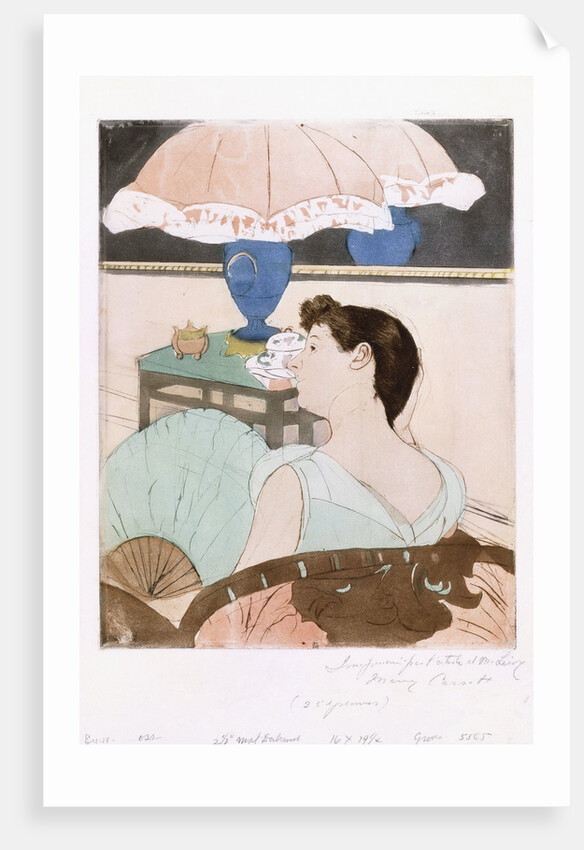 The Lamp by Mary Cassatt