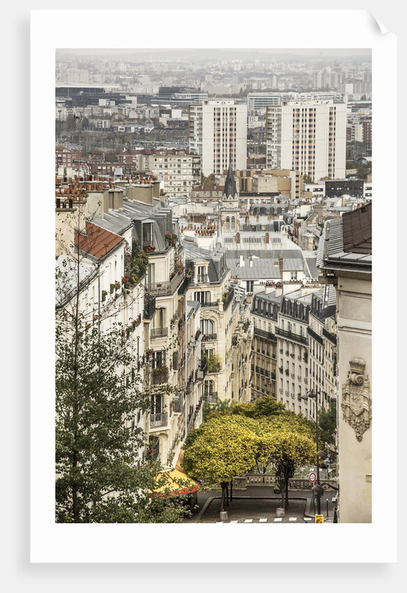The northern part of the town from Montmartre hill by Anonymous