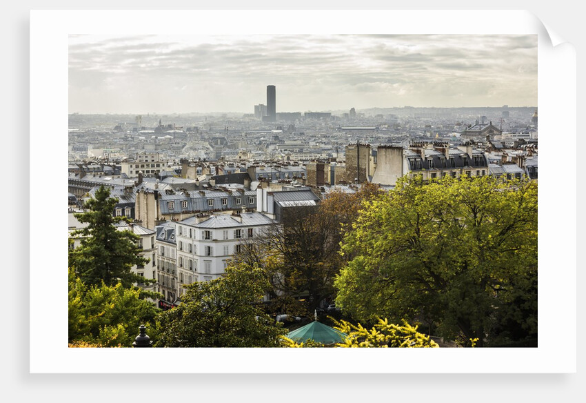 View of the town from Montmartre hill by Anonymous