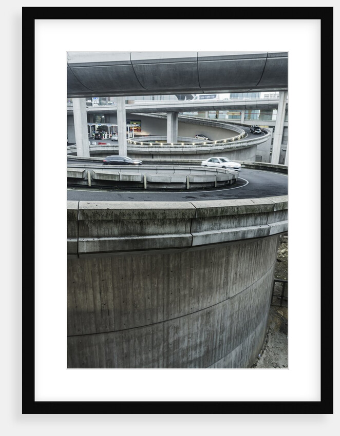 Charles De Gaulle Airport, access ramps to a parking by Anonymous