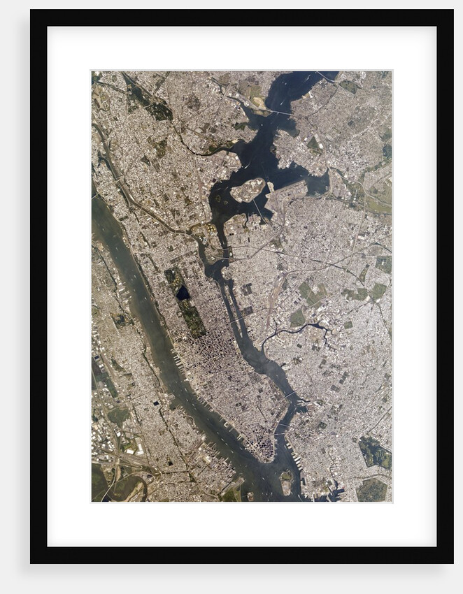 Satellite view of New York City by Anonymous