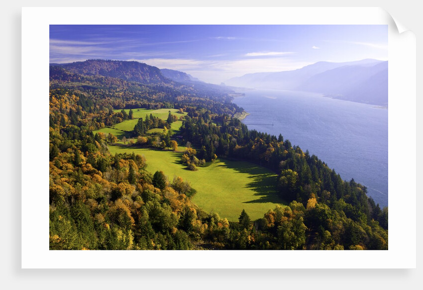 Fall colors add beauty to Cape Horn, Columbia River Gorge National Scenic Area, Washington State by Corbis