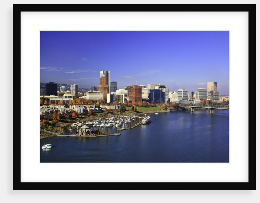 Portland water front and Willamitte river, Oregon by Anonymous