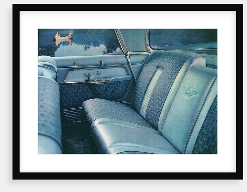 American Car Interior with Fishermen by Anonymous
