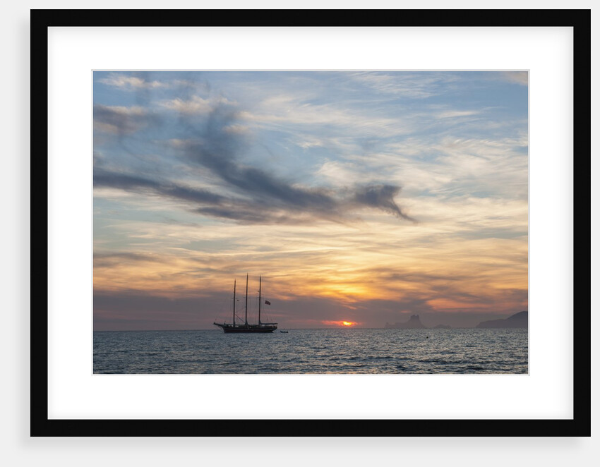Balearic Islands - sunset time at Es Cavall d'en Borras Bay, parc de ses Salinas by Anonymous
