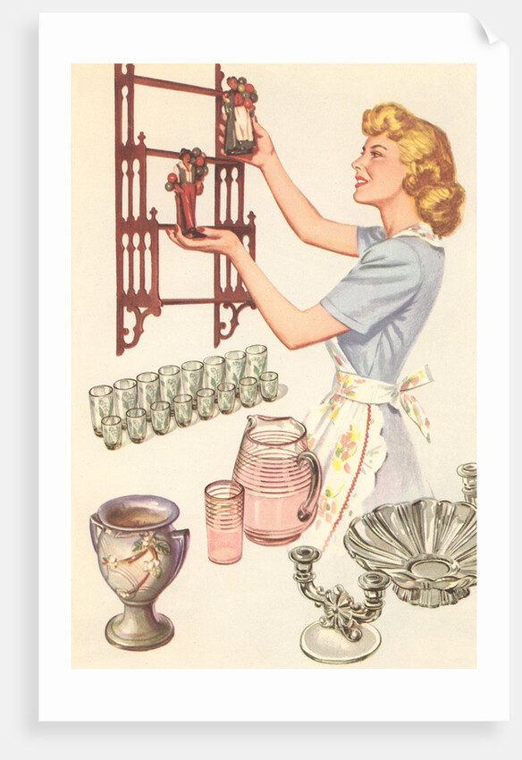 Woman with Knickknacks by Anonymous