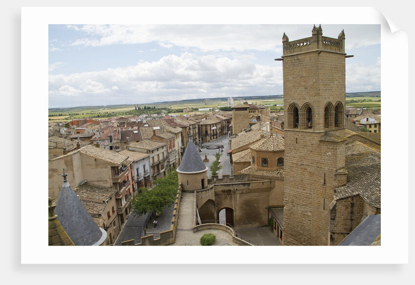 Olite from the top of the Royal Palace by Anonymous