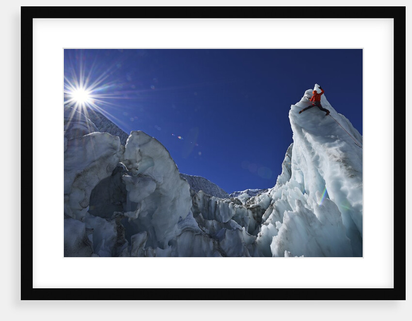 Ice climbing in the Bernese Oberland, Swiss Alps by Anonymous