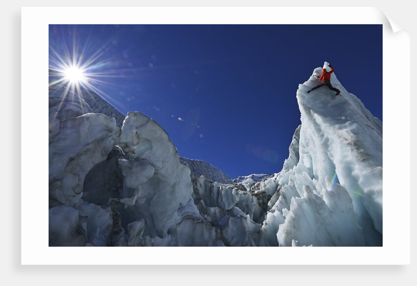Ice climbing in the Bernese Oberland, Swiss Alps by Anonymous