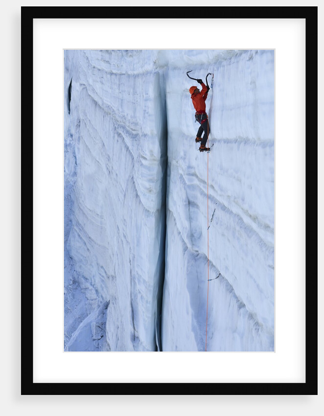 Ice climbing in the Bernes Oberland, Swiss Alps by Anonymous