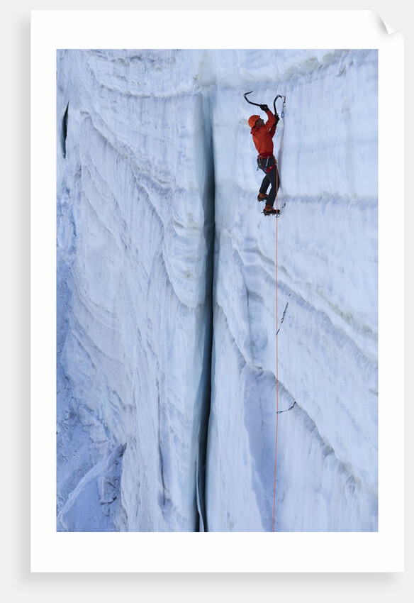 Ice climbing in the Bernes Oberland, Swiss Alps by Anonymous
