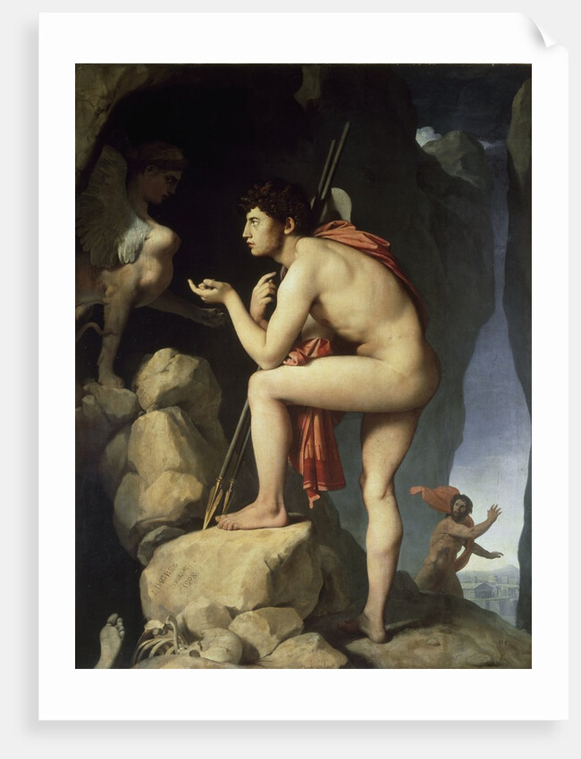 Oedipus Explaining the Enigma of the Sphinx by Jean-Auguste-Dominique Ingres