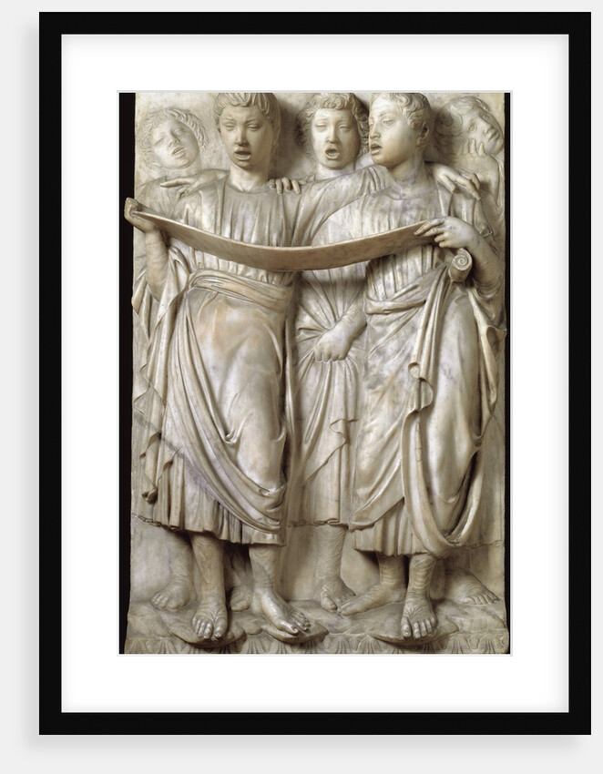 La cantoria or children singing in choir by Luca della Robbia
