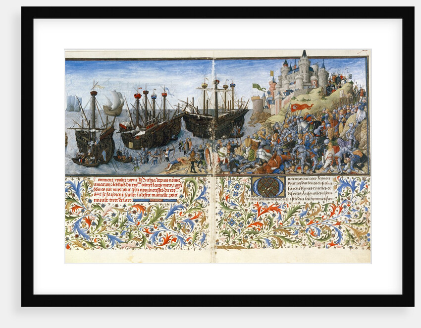 Struggle between the Greeks of Theseus and Hippolyta of the Amazons by Giovanni Boccaccio
