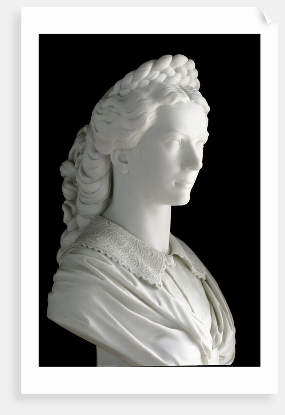 Bust of Elisabeth (Sisi) of Wittelsbach, Marble sculpture by Anonymous