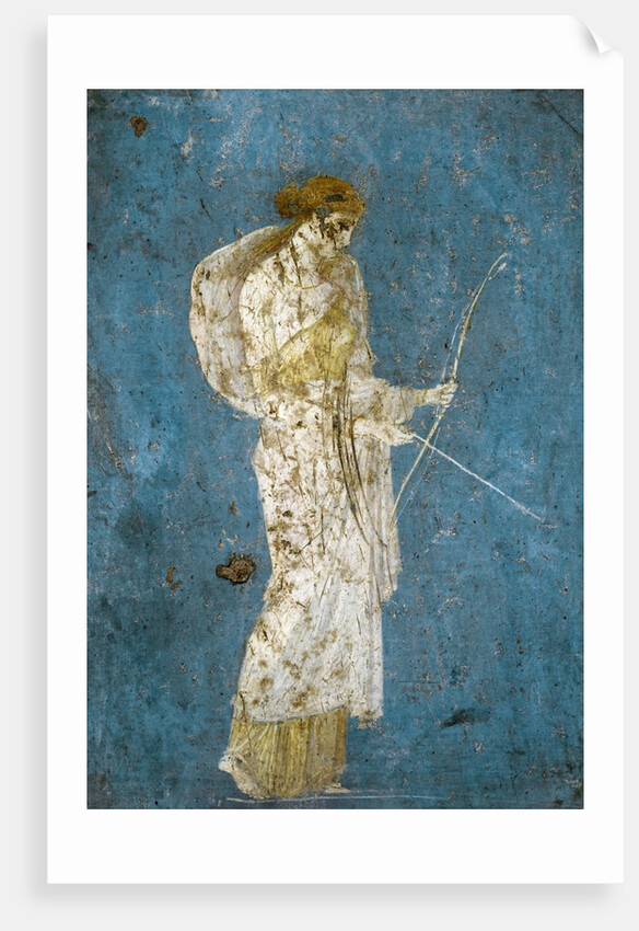 Roman fresco of Diana with her bow and arrow by Anonymous