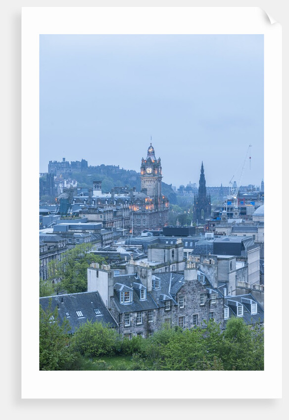 View of Old Town from Calton Hill by Anonymous