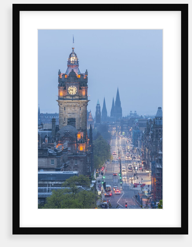 Princess street view from Calton Hill by Anonymous