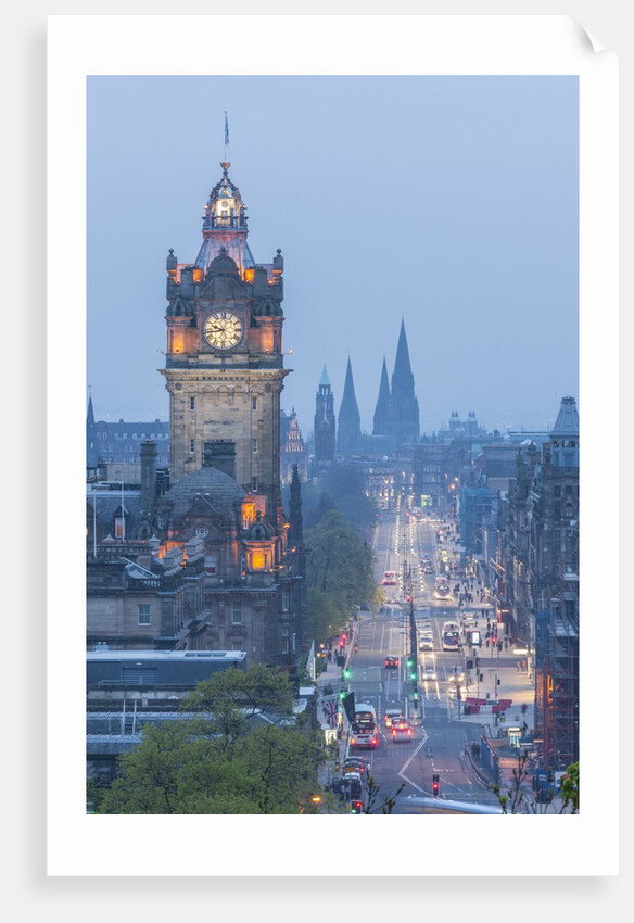 Princess street view from Calton Hill by Anonymous