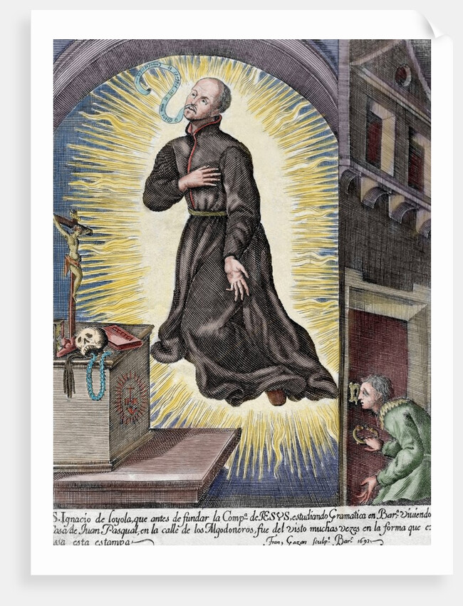 Ignatius of Loyola (1491-1556). Priest since 1537. Founded the Society of Jesus (Jesuits). by Anonymous