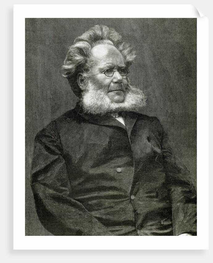 Ibsen, Henrik (1828-1906). Norwegian writer. by Anonymous