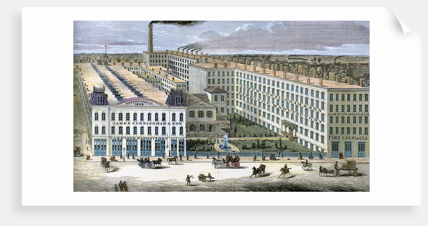 United States. Rochester. Carriage factory "James Cunningham & Son", 1884. by Anonymous