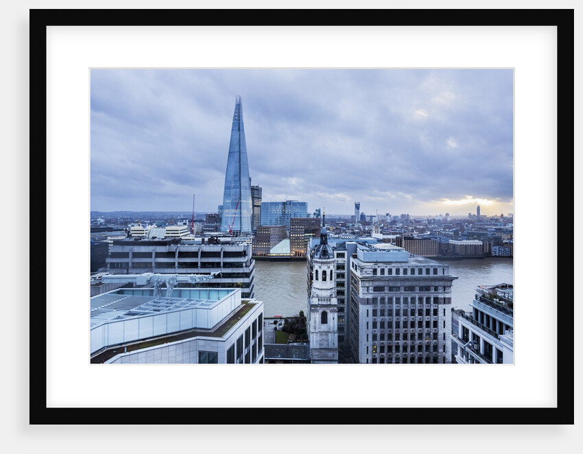 The Thames river and The Shard (Renzo Piano architect) from The Monument by Anonymous
