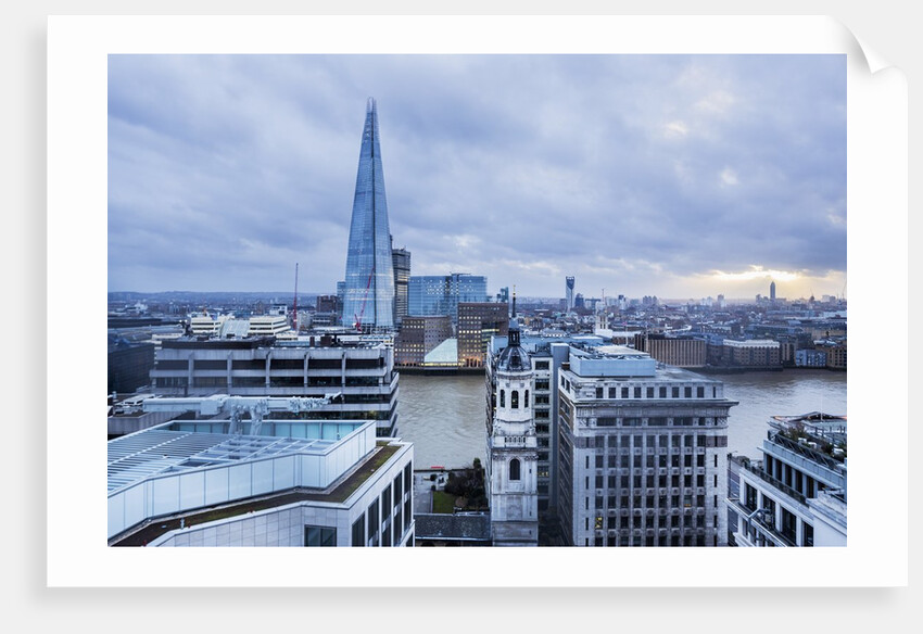 The Thames river and The Shard (Renzo Piano architect) from The Monument by Anonymous