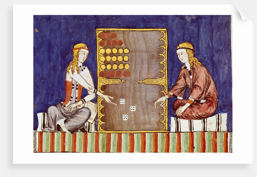 Women playing backgammon, 1283 by Anonymous