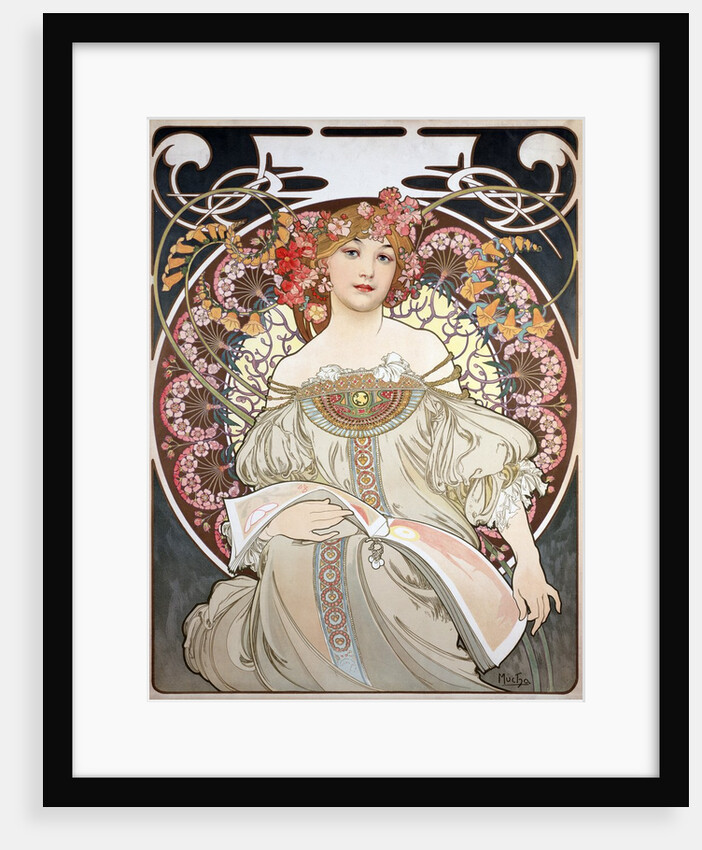 Calendar Illustration by Alphonse Mucha