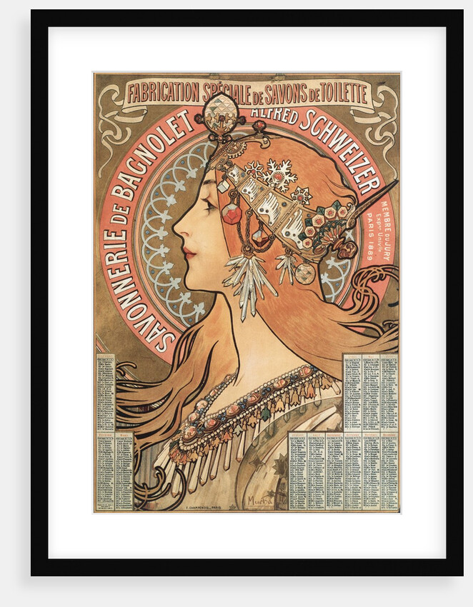 Savonnerie de Bagnolet illustration by Alphonse Mucha