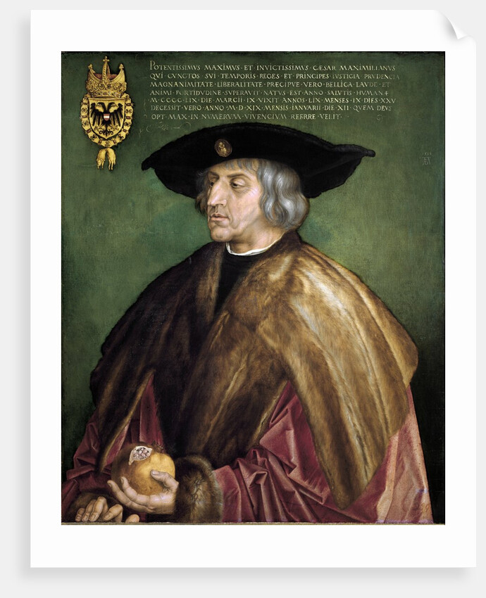 Portrait of Maximilian I of Austria by Albrecht Dürer