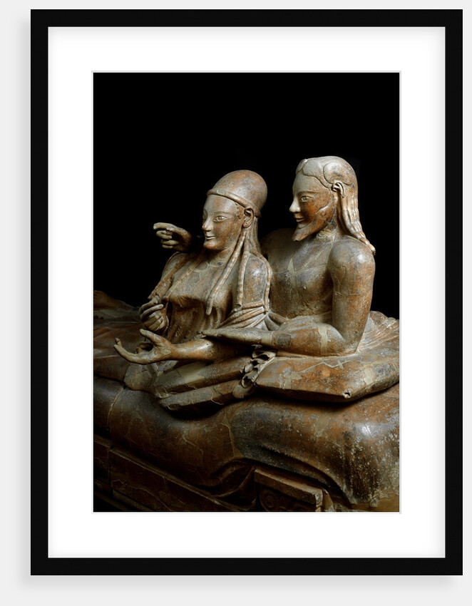 Detail of Etruscan Sarcophagus of the Spouses by Anonymous