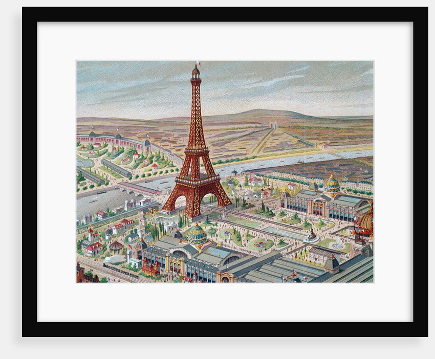 View of the Universal Exhibition with the Eiffel Tower, 1889 by Anonymous