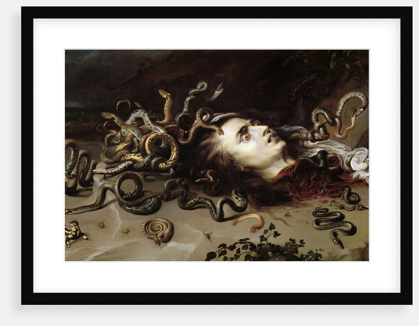 Head of Medusa - Painting by Pierre Paul Rubens