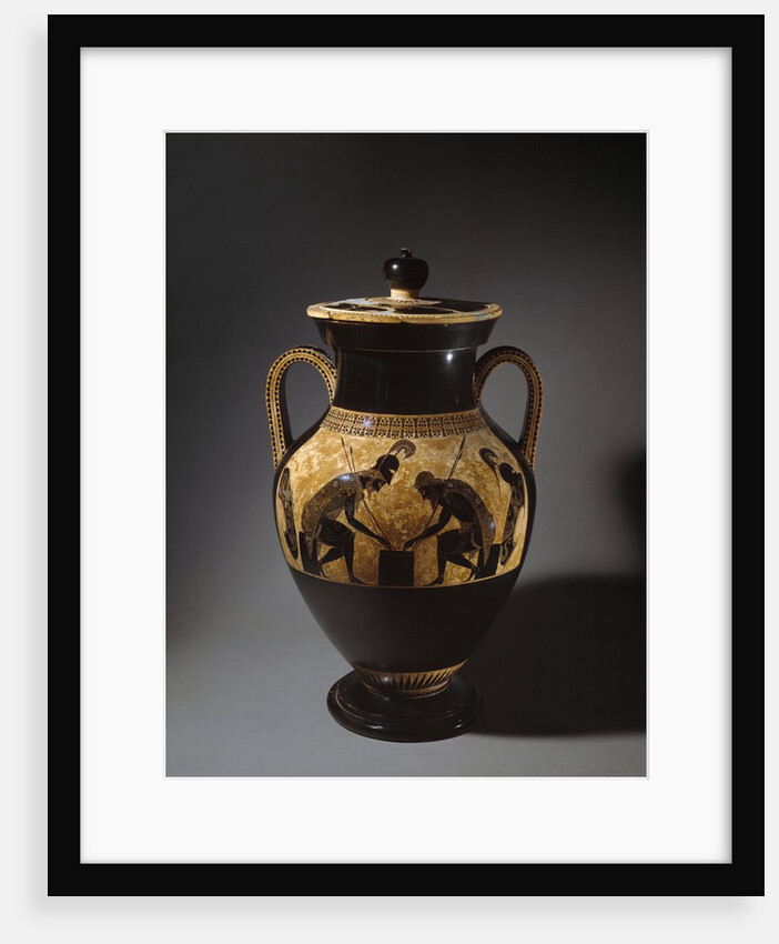 Etruscan vase depicting Achilles and Ajax playing dice by Anonymous
