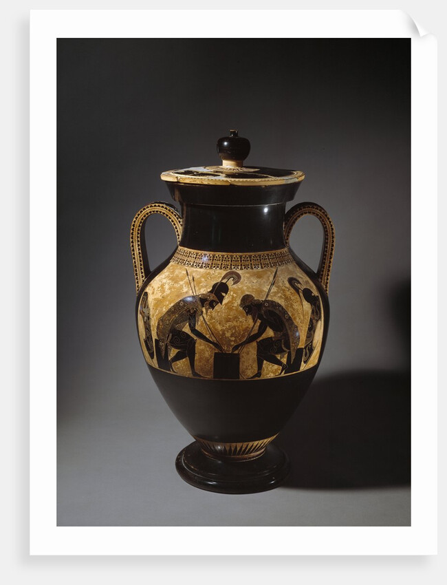 Etruscan vase depicting Achilles and Ajax playing dice by Anonymous