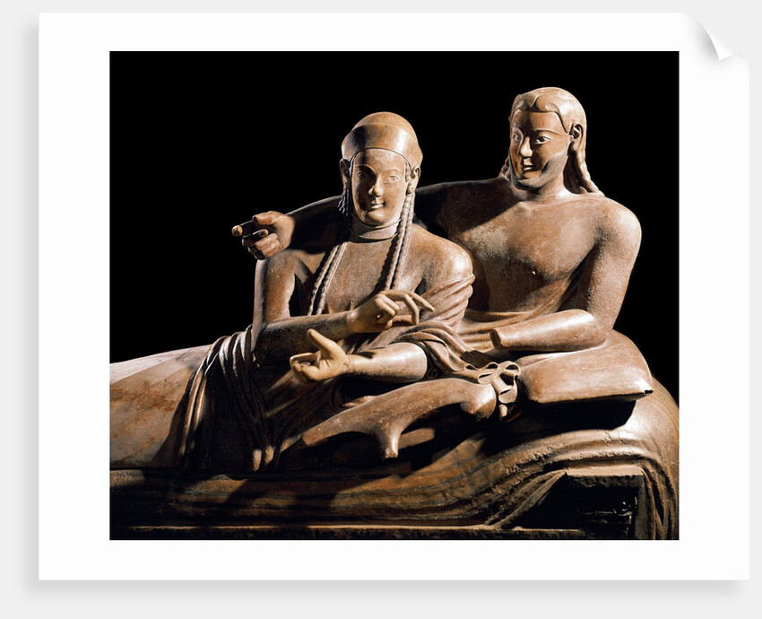 Detail of Etruscan Sarcophagus of the Spouses by Anonymous