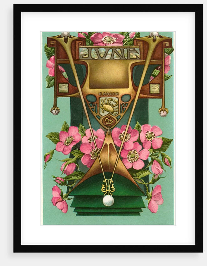 Art Nouveau June, Cancer by Anonymous