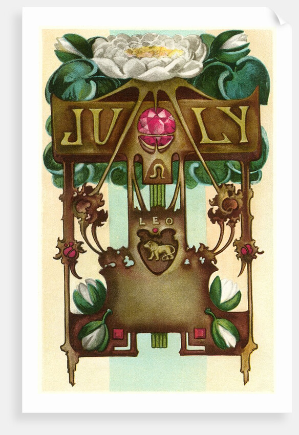 Art Nouveau July, Leo by Anonymous