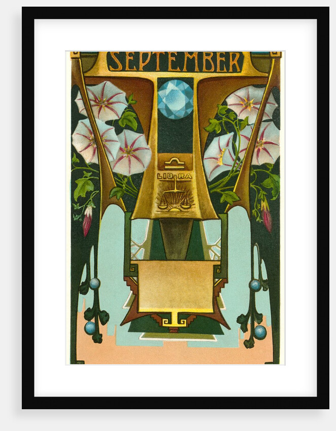 Art Nouveau September, Libra by Anonymous