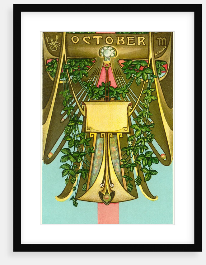 Art Nouveau October, Scorpio by Anonymous