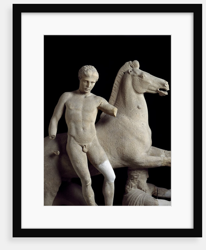 Detail of sculpture group of the Dioscuro by Anonymous