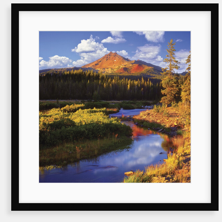Broken Top Mountain and Fall Creek by Anonymous